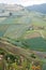 agricultural lands on mountain, the village on the mountain. nat