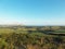 Agricultural landscape in the British countryside.