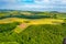 Agricultural landscape of Funen island at Denmark