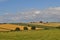 Agricultural landscape in the Howardian Hills, North Yorkshire.