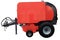 Agricultural machine for collecting and packing hay. Windrower. Trailer