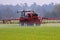 Agricultural Machine spraying crops