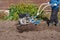 Agricultural machinery: motorized hand plow