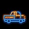 Agricultural Pickup Cargo neon glow icon illustration