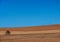 Agricultural ploughed field. Rural landscape