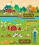 Agricultural production infographic