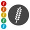 Agricultural sign icon. Wheat icon