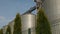 Agricultural silos. Storage and drying of grains, wheat, corn, soy, sunflower. Industrial building