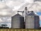 Agricultural silver silo in Mato Grosso State