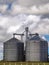 Agricultural silver silo in Mato Grosso State