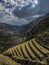 Agricultural terraces in the Sacred Valley of the Incas, Peru