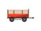 Agricultural wheeled trailer isolated icon
