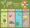 Agriculture, animal husbandry infographics, Vector illustrations