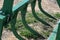 Agriculture: closeup of equipment to move hay bales