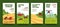 Agriculture farm land. Harvest backgrounds. Flyers design with farmer field. Livestock fair. Countryside agricultural