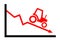 Agriculture / farming as descending and decreasing industry