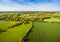 Agriculture Fields Aerial View HDR