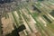 Agriculture fields seen from above