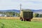 Agriculture: Full load on hay on trolley