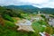 Agriculture lands in Cameron Highlands, Pahang, Malaysia.