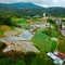 Agriculture lands in Cameron Highlands, Pahang, Malaysia. Agriculture industry concept.