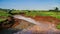 Agriculture landscape with Blue Nile, Ethiopia