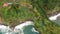 Agriculture and landscapes in Madeira Island. View to the ocean, terraced and cultivated land.