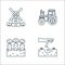 agriculture line icons. linear set. quality vector line set such as seeding, carrot, tractor