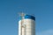 Agriculture. modern silos for storing grain harvest