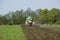 Agriculture, spreading manure. Germany, Europe