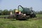 Agriculture, spreading manure. Germany, Europe