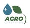 Agro icon. Template for logo. Color vector