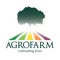 Agrofarm logo. Cultivating lives.