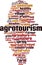 Agrotourism  word cloud