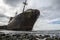 Aground ship at cabo san pablo beach, argentina