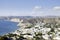 Agua amarga, cabo de gata, andalusia, spain, europe, seen from above