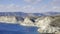 Agua amarga, cabo de gata, andalusia, spain, europe, seen from above