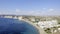 Agua amarga, cabo de gata, andalusia, spain, europe, seen from above