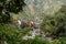 Aguas Calientes town in the Urubamba River Valley, in southeast Peru