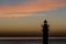 Aguilas Lighthouse at sunrise