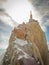 Aguille du Midi in Mont Blanc massif in the french alps