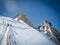 Aguille du Midi in Mont Blanc massif in the french alps