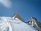 Aguille du Midi in Mont Blanc massif in the french alps