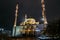 Ahmad Kadyrov Mosque Heart of Chechnya at night Grozny, Chechnya, Russia