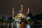 Ahmad Kadyrov Mosque Heart of Chechnya at night Grozny, Chechnya, Russia