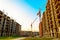 Ahmedabad, Gujrat, India,- june 2019 : view of an new construction of big building in ahmedabad