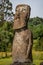 Ahu Akivi  in Rapa Nui or Easter Island in the ValparaÃ­so Region of Chile