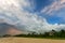 Ahungalla Beach, Sri Lanka - Huge clouds and various light during sunset at the beach of Ahungalla