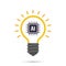 AI Artificial intelligence Technology bulb icon