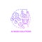 AI bases solutions purple gradient concept icon